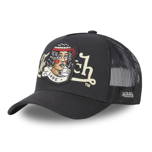 Von Dutch Damen Trucker Cap CAS2 Love/NR Black Schwarz, Size:OneSize von Von Dutch