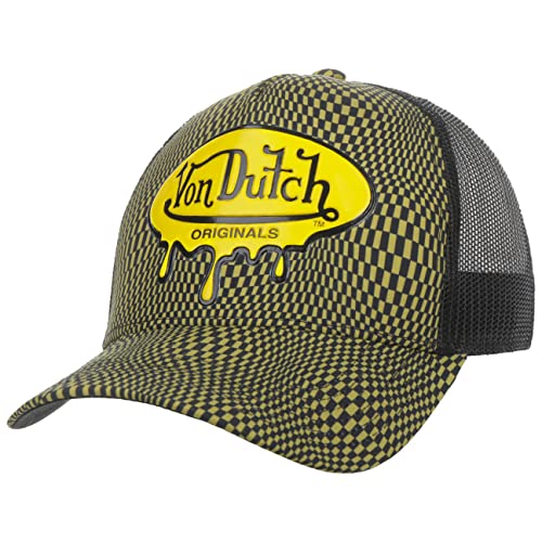 Von Dutch Melting Logo Trucker Cap Basecap Baseballcap Truckercap Meshcap (One Size - schwarz-gelb), 55-58 von Von Dutch