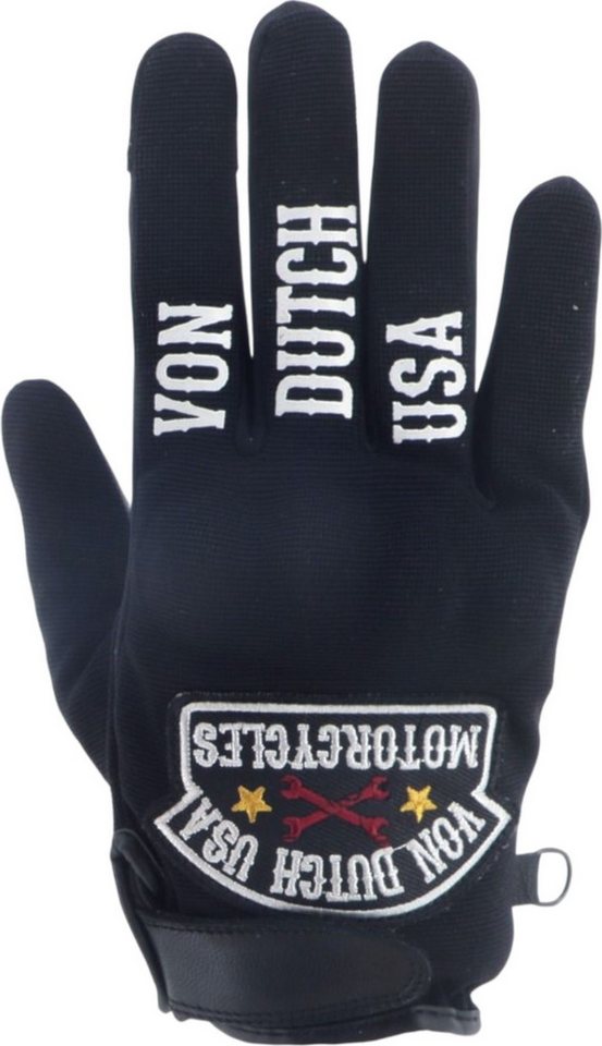 Von Dutch Motorradhandschuhe Von Dutch X Helstons Key Motorrad Handschuhe kurze Stulpe,Touchscreenbedienung möglich von Von Dutch