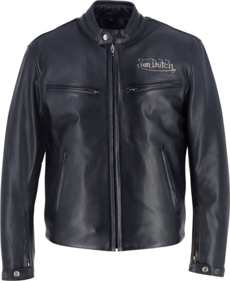 Von Dutch Motorradjacke Von Dutch X Helstons Basic Motorrad Lederjacke Rückenprotektor enthalten,Ellenbogenprotektoren enthalten,Schulte von Von Dutch