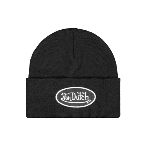 Von Dutch Mütze aus Wolle, Schwarz , One size von Von Dutch