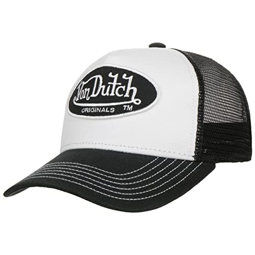 Von Dutch Oval Patch Boston Trucker Cap Basecap Baseballcap Truckercap Meshcap (One Size - weiß) von Von Dutch