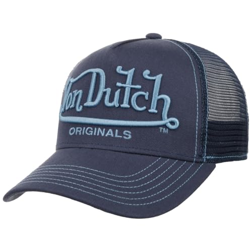 Von Dutch Riverside Trucker Cap Basecap Baseballcap Curved Brim Truckercap Meshcap (One Size - blau) von Von Dutch