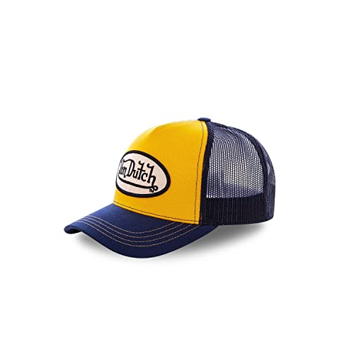 Cap Herren Hypoallergen, Tracker Kappe Herren, Natürlich, Bequem, Orange/Blau, Einheitsgröße von Von Dutch