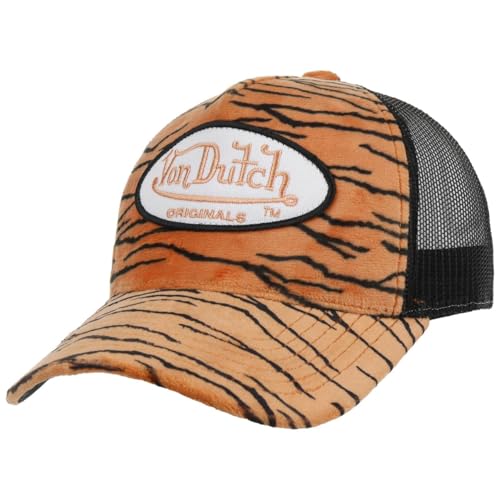Von Dutch Soft Animal Zebra Trucker Cap Basecap Baseballcap Curved Brim Truckercap Meshcap (One Size - braun-schwarz), 55-58 von Von Dutch