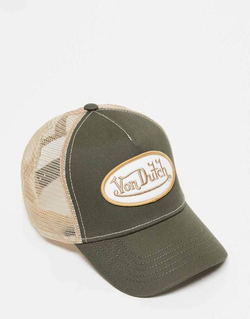 Von Dutch - Staple - Trucker-Kappe in Khaki-Grün von Von Dutch