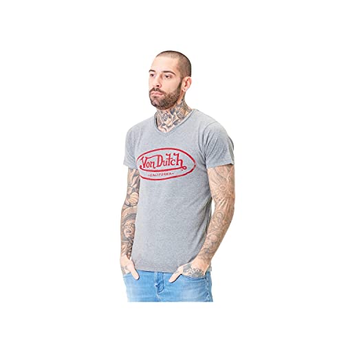 Von Dutch - T-Shirt Gris Homme Logo L - Textiss - Gris Clair von Von Dutch