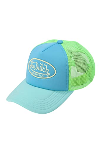 Von Dutch Tampa Oval Patch Colour Block Cap Basecap Baseballcap Truckercap Meshcap (One Size - blau) von Von Dutch