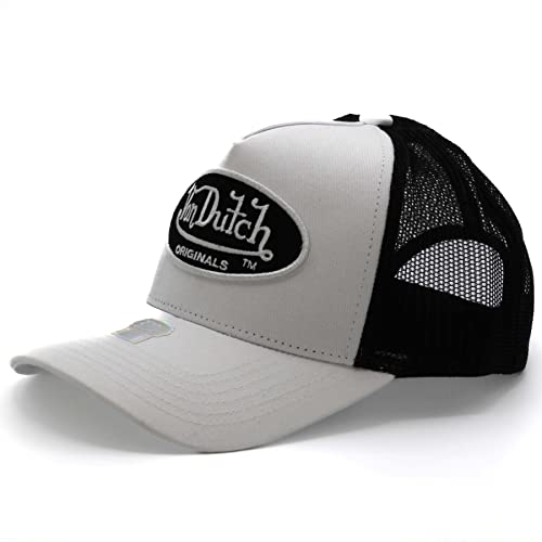 Von Dutch Traucker Bosten Snapback Cap Kappe (weiß/schwarz) von Von Dutch