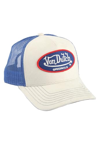 Von Dutch Trucker Cap Boston Blue Cream Beige, Size:OneSize von Von Dutch