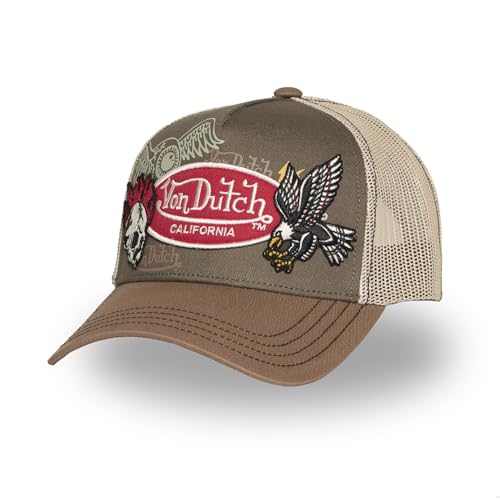 Von Dutch Trucker Cap Patches Brown/Grey von Von Dutch