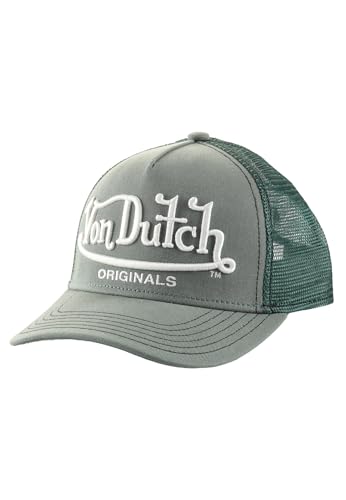Von Dutch Trucker Cap Riverside Green White Khaki, Size:OneSize von Von Dutch
