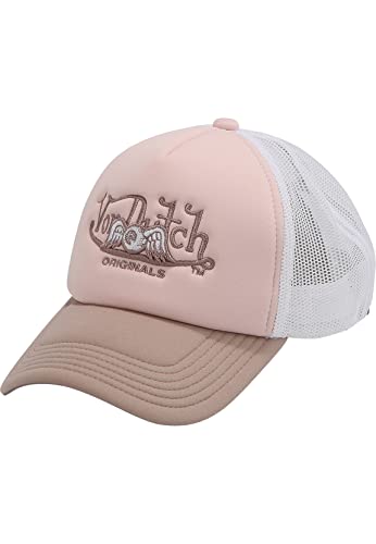 Von Dutch Trucker Cap SORO Light Pink White Rosa, Size:OneSize von Von Dutch