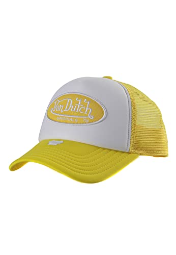 Von Dutch Trucker Cap Tampa White Yellow Weiss Gelb, Size:OneSize von Von Dutch