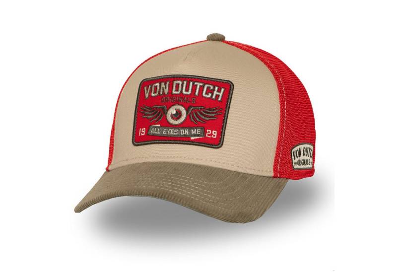 Von Dutch Trucker Cap Von Dutch Originals Semi-Curved Trucker Cap - EYE Khaki (Basecap, Meshcap, Trucker Kappe) von Von Dutch