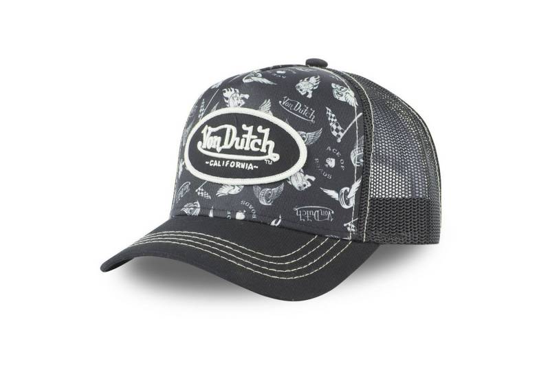 Von Dutch Trucker Cap Von Dutch Originals Trucker Cap - ALL OVER TATTOO (Basecap, Basecap, Meshcap, Trucker Kappe) All Over Motiv Print von Von Dutch