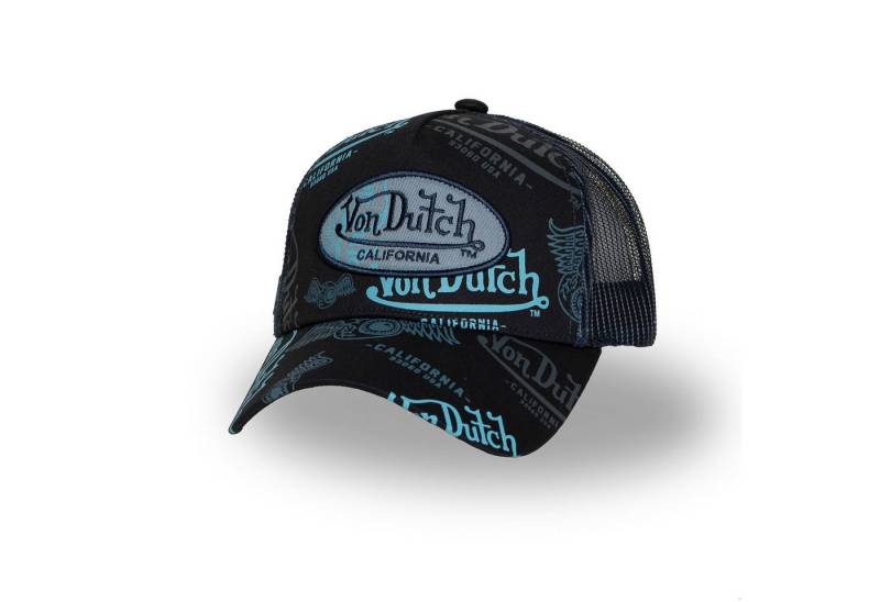 Von Dutch Trucker Cap Von Dutch Originals Trucker Cap - CALIFORNIA ALLOVER Mesh Blue (Basecap, Meshcap, Trucker Kappe) von Von Dutch