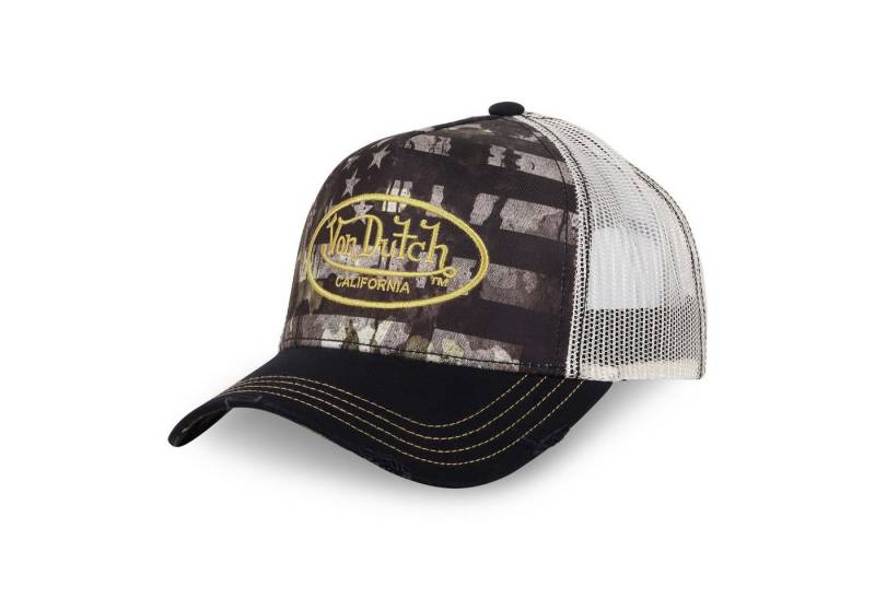 Von Dutch Trucker Cap Von Dutch Originals Trucker Cap CALIFORNIA Motor Skull Rock USA Racing (Basecap, Meshcap, Trucker Kappe) Sublimationsdruck auf Krone und Schirmunterseite von Von Dutch