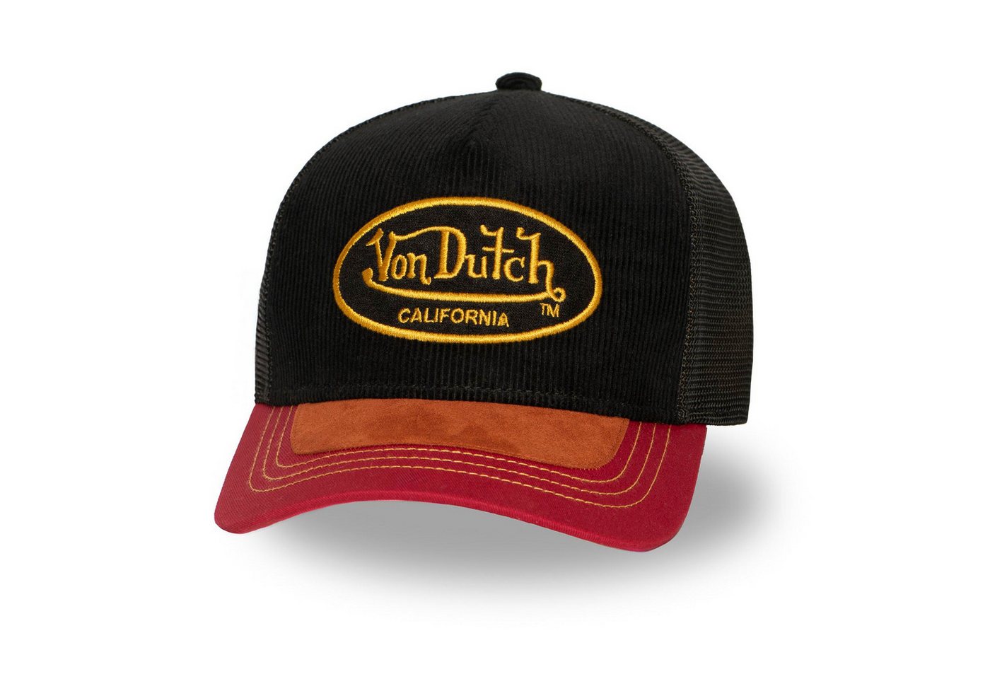 Von Dutch Trucker Cap Von Dutch Originals Trucker Cap - CALIFORNIA SHIELD Black (Basecap, Meshcap, Trucker Kappe) von Von Dutch