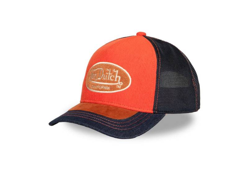 Von Dutch Trucker Cap Von Dutch Originals Trucker Cap - CALIFORNIA SHIELD Orange (Basecap, Meshcap, Trucker Kappe) von Von Dutch