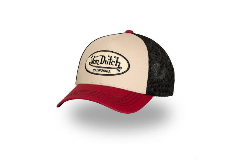 Von Dutch Trucker Cap Von Dutch Originals Trucker Cap - CALIFORNIA TERRY PATCH Mesh Cream (Basecap, Meshcap, Trucker Kappe) von Von Dutch
