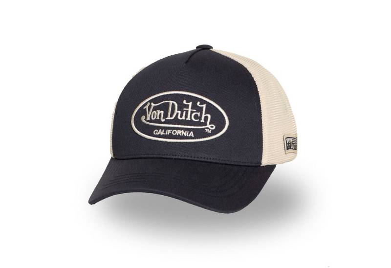 Von Dutch Trucker Cap Von Dutch Originals Trucker Cap CALIFORNIA Twill Embroidery Dark Blue (Basecap, Meshcap, Trucker Kappe) von Von Dutch