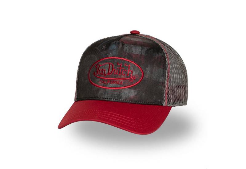 Von Dutch Trucker Cap Von Dutch Originals Trucker Cap CALIFORNIA Motor Skull Rock USA Racing (Basecap, Meshcap, Trucker Kappe) Sublimationsdruck auf Krone und Schirmunterseite von Von Dutch