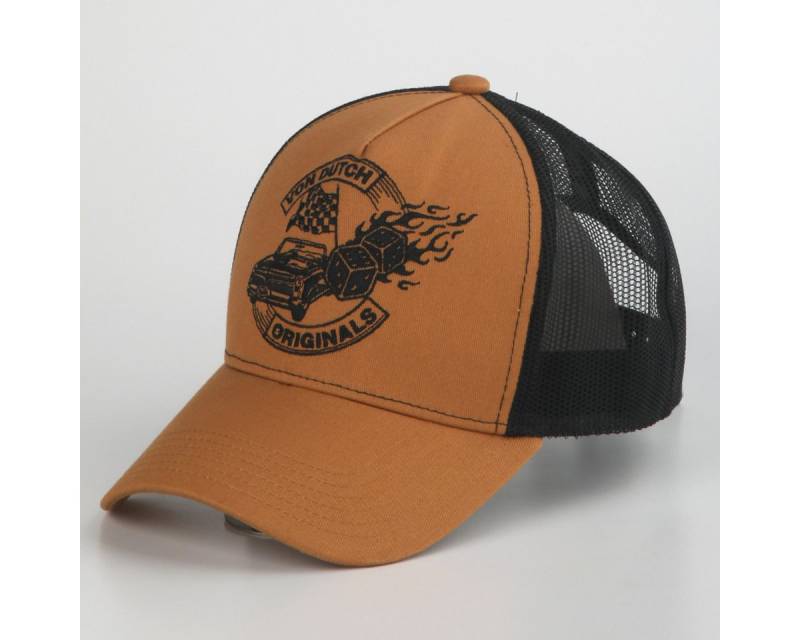 Von Dutch Trucker Cap Von Dutch Originals Trucker Cap CHICAGO Camel/Black (Basecap, Meshcap, Trucker Kappe) von Von Dutch
