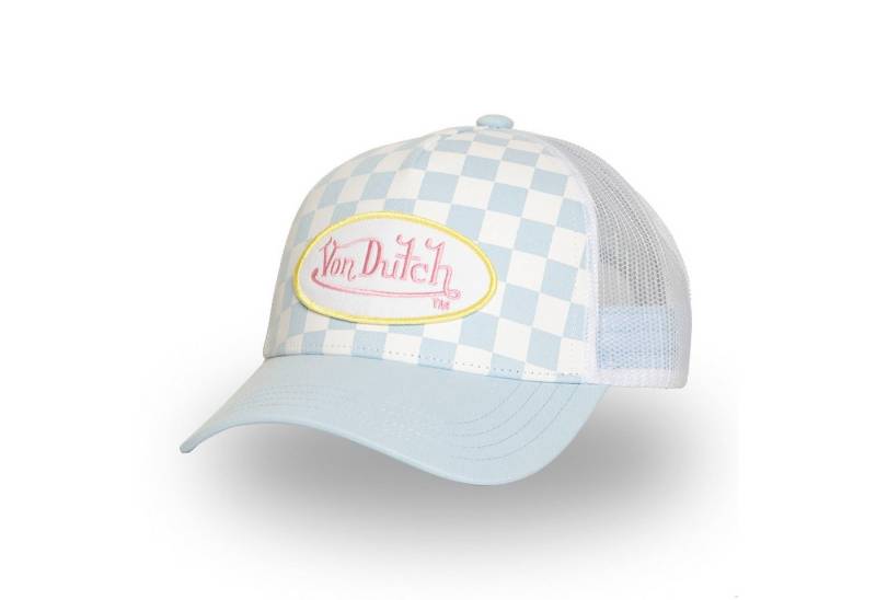Von Dutch Trucker Cap Von Dutch Originals Trucker Cap - DAMIER - Check (Basecap, Basecap, Meshcap, Trucker Kappe) Karierte Front von Von Dutch