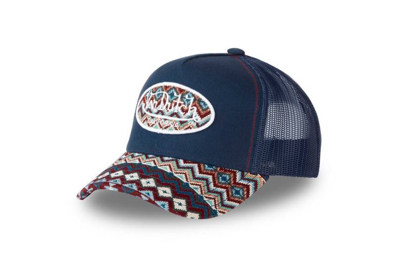 Von Dutch Trucker Cap Von Dutch Originals Trucker Cap - ETHNO Visor Patch (Basecap, Meshcap, Trucker Kappe) Ethno Muster auf Schirm, Unterschirm und Logo Patch von Von Dutch