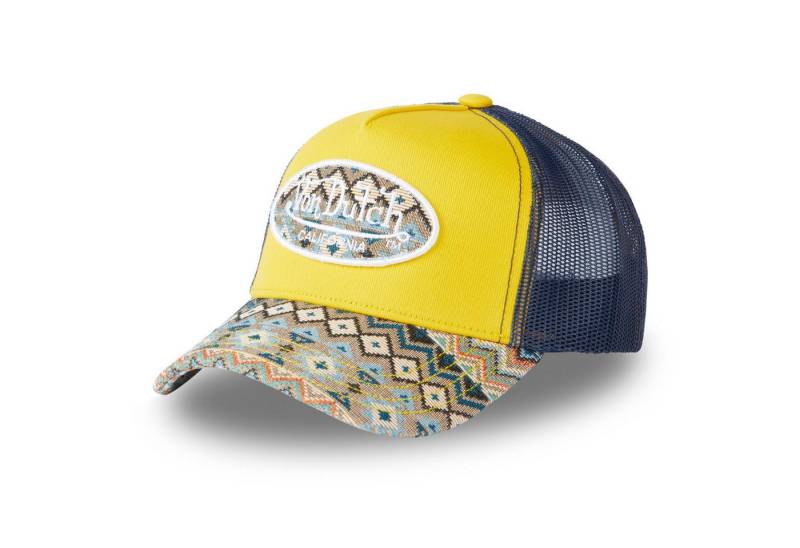 Von Dutch Trucker Cap Von Dutch Originals Trucker Cap - ETHNO Visor Patch (Basecap, Meshcap, Trucker Kappe) Ethno Muster auf Schirm, Unterschirm und Logo Patch von Von Dutch