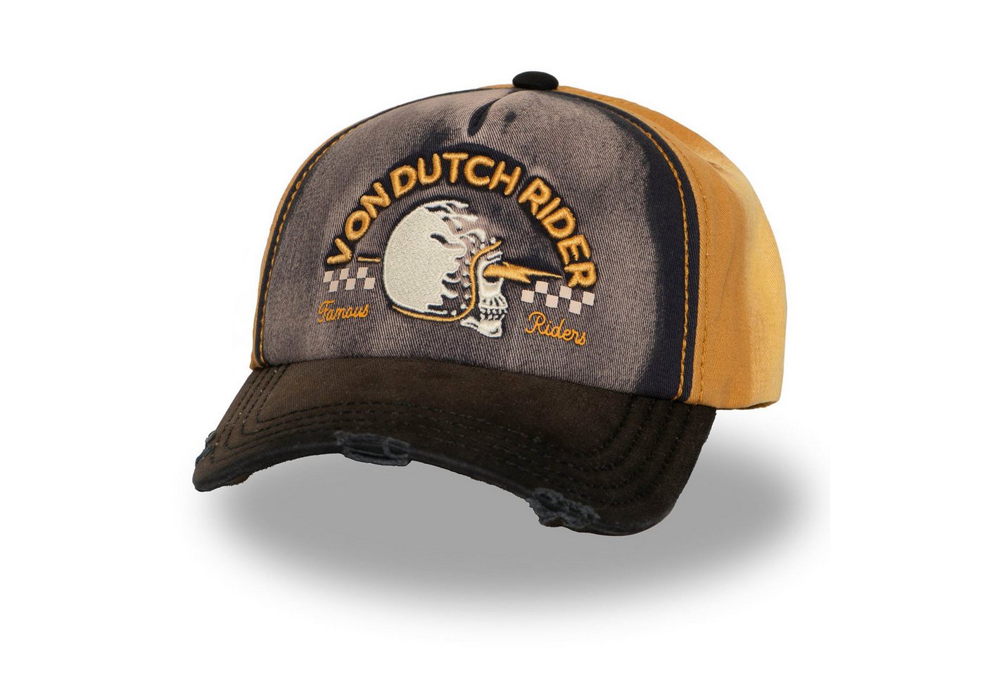 Von Dutch Trucker Cap Von Dutch Originals Trucker Cap - XAVIER - Use effect (Basecap, Basecap, Trucker Kappe) Used-Look von Von Dutch