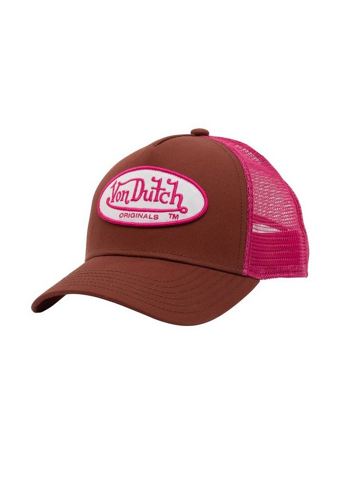 Von Dutch Trucker Cap Von Dutch Trucker Cap BOSTON Brown Pink Braun von Von Dutch