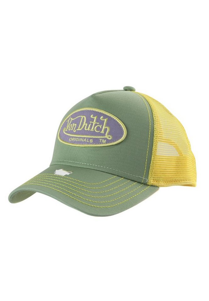Von Dutch Trucker Cap Von Dutch Trucker Cap BOSTON Green Yellow Grün Gelb von Von Dutch