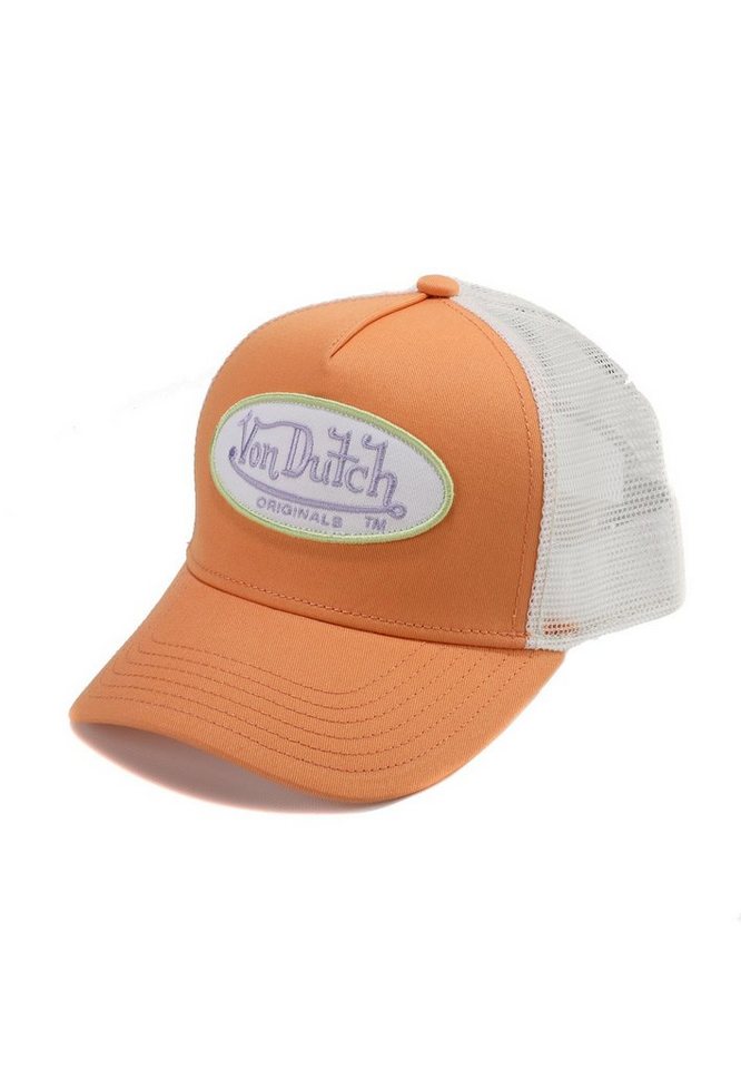 Von Dutch Trucker Cap Von Dutch Trucker Cap BOSTON Peach White Orange Weiss von Von Dutch