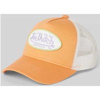 Von Dutch Trucker Cap mit Label-Patch Modell 'BOSTON' in Orange, Größe 1 von Von Dutch