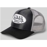 Von Dutch Trucker Cap mit Label-Patch Modell 'CARY' in Black, Größe One Size von Von Dutch