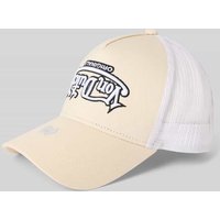Von Dutch Trucker Cap mit Label-Stitching Modell 'SOHO' in Offwhite, Größe 1 von Von Dutch