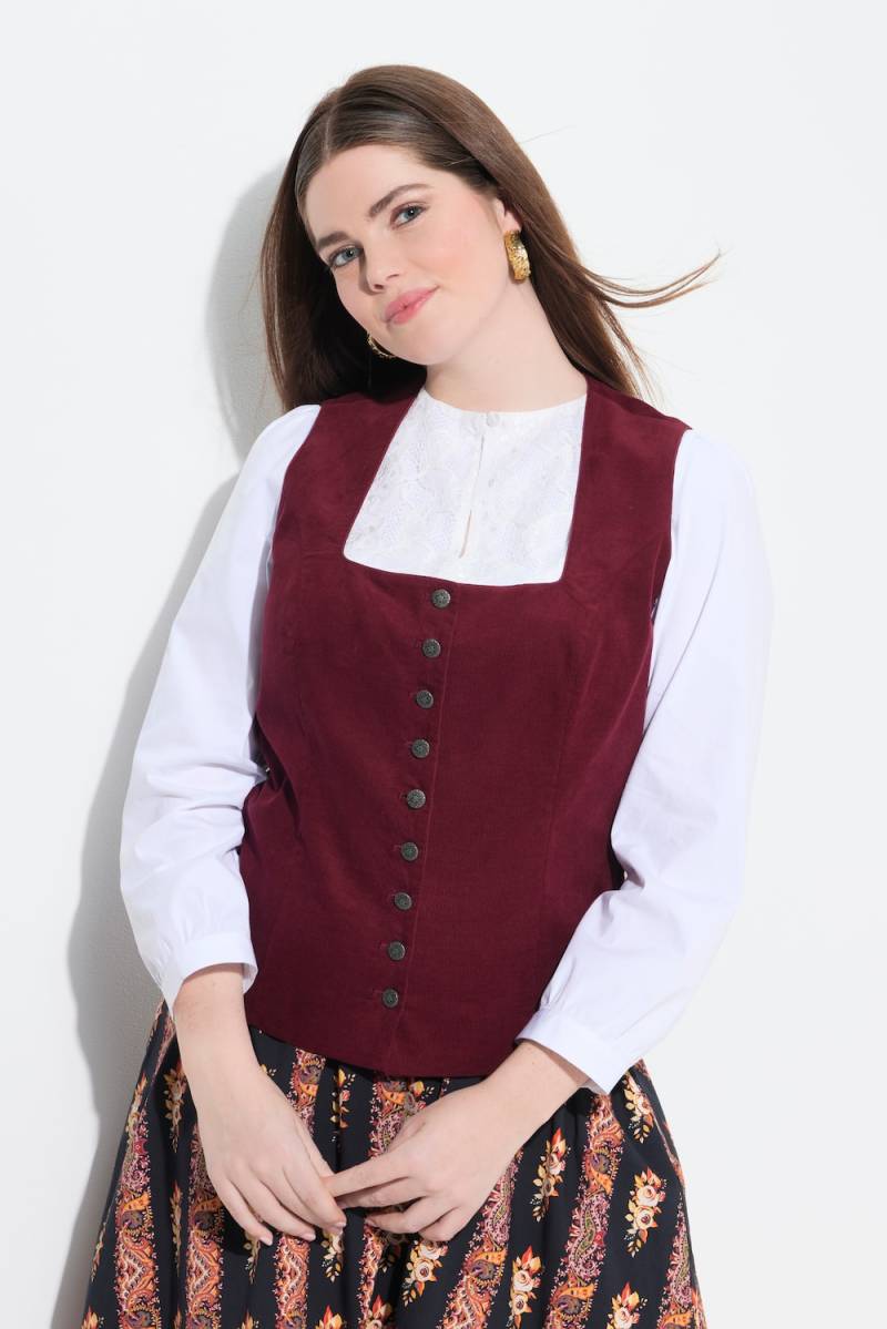 Große Größen Dirndlbluse, Damen, weiß, Größe: 42, Baumwolle, Ulla Popken von Von Landen