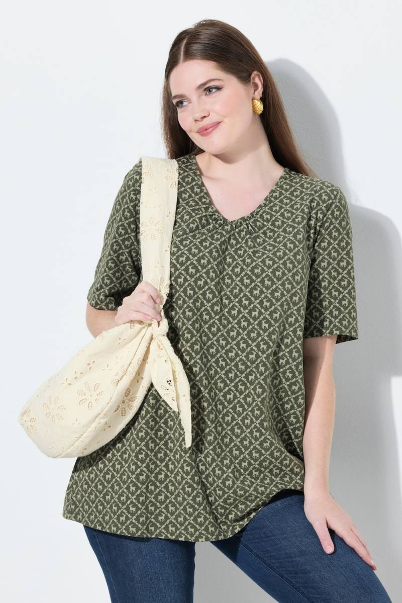 Große Größen T-Shirt, Damen, grün, Größe: 46/48, Baumwolle, Ulla Popken Große Größen T-Shirt, Damen, grün, Größe: 46/48, Baumwolle, Ulla Popken von Von Landen