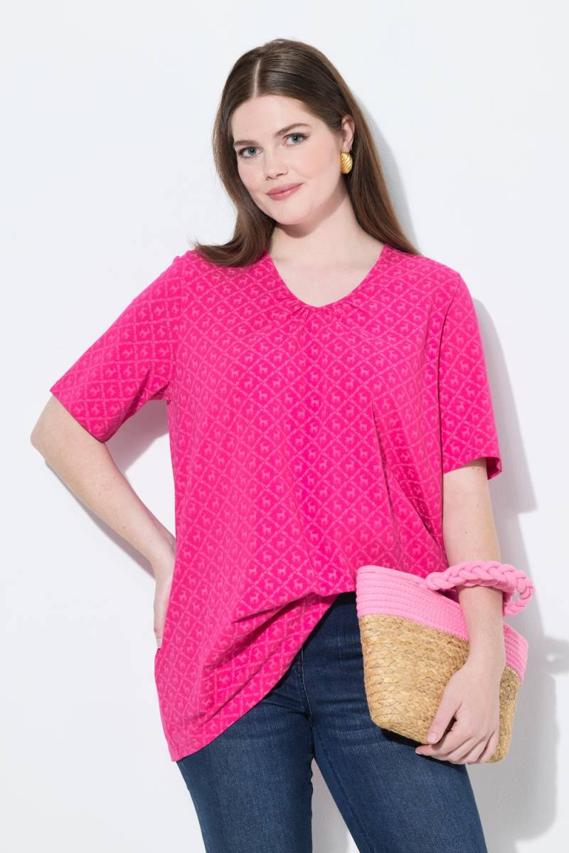 Große Größen T-Shirt, Damen, rosa, Größe: 54/56, Baumwolle, Ulla Popken von Von Landen