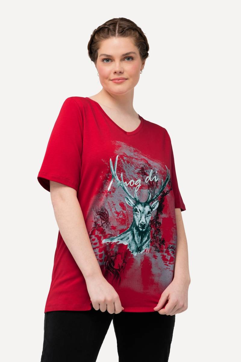 Große Größen T-Shirt, Damen, rot, Größe: 42/44, Baumwolle, Ulla Popken Große Größen T-Shirt, Damen, rot, Größe: 42/44, Baumwolle, Ulla Popken von Von Landen