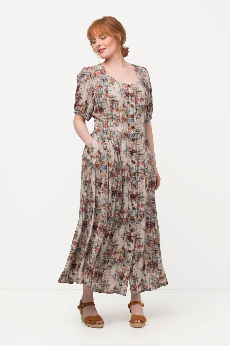 Große Größen Trachtenkleid, Damen, lila, Größe: 54, Viskose/Leinen, Ulla Popken von Von Landen