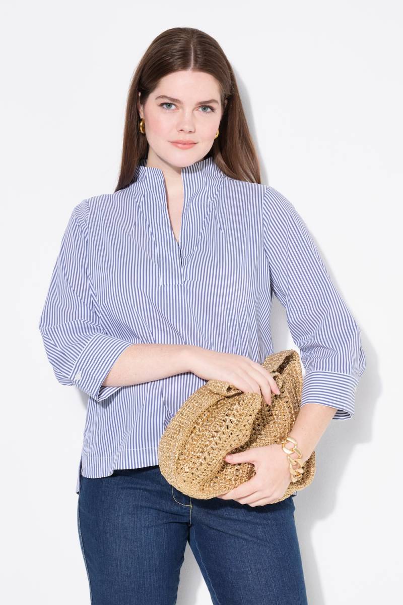 Große Größen Tunika, Damen, blau, Größe: 42/44, Baumwolle/Synthetische Fasern, Ulla Popken von Von Landen