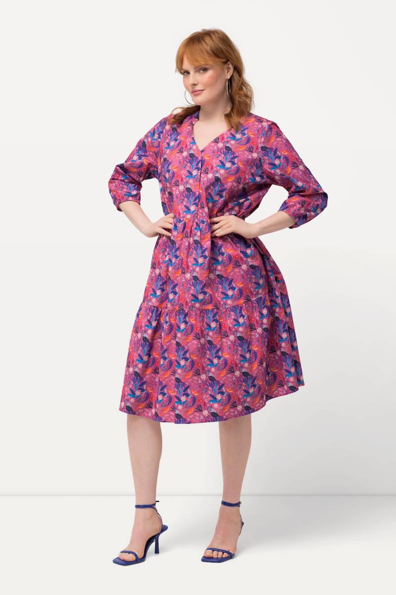 Große Größen Tunikakleid, Damen, rosa, Größe: 58/60, Baumwolle, Ulla Popken von Von Landen