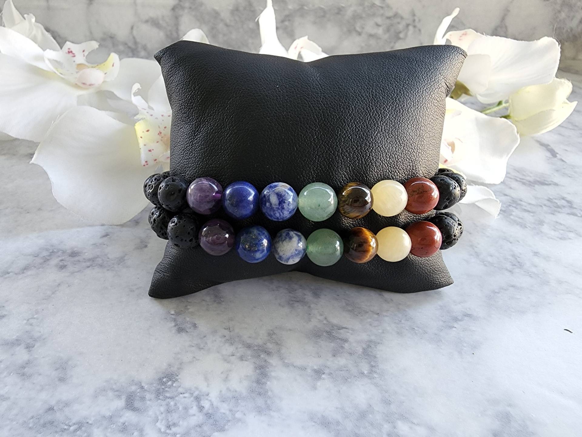 Chakra Edelstein Armband Chakra Edelstein Armband von Vondivadesignz1