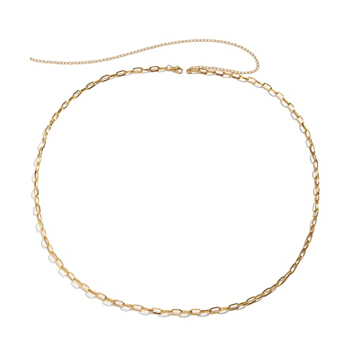 Taillenketten mit Perlen für Damen, sexy, 18 Karat vergoldet, Büroklammer, Fischgrätenmuster, Schmetterling, Strass, Bauchkette, Schmuck für Damen, Strandschmuck, Bikini, Körperkette, Metall, Kein Taillenketten mit Perlen für Damen, sexy, 18 Karat vergoldet, Büroklammer, Fischgrätenmuster, Schmetterling, Strass, Bauchkette, Schmuck für Damen, Strandschmuck, Bikini, Körperkette, Metall, Kein von Vonluxy