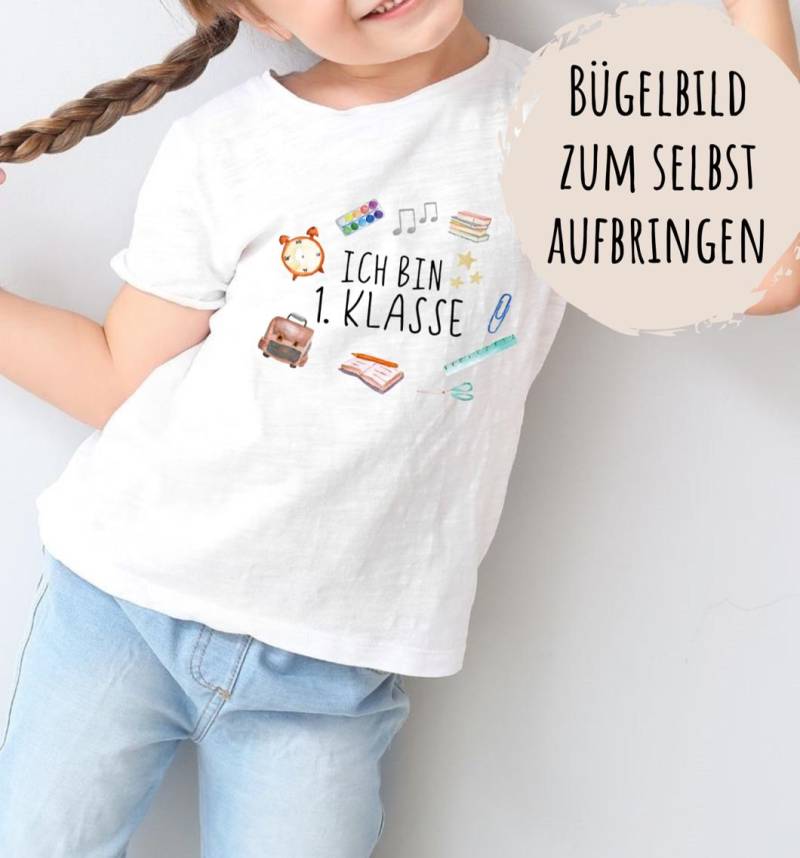 Bügelbild Schulanfang/Schulstart Kindergarten Abschied 1. Klasse Bügelbild Schulanfang/Schulstart Kindergarten Abschied 1. Klasse von VonmirZudirAtelier