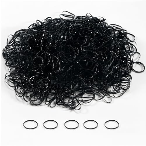 Vonsera 1500 Stück Mini Haargummis, Haargummis Klein Elastische, Haarschmuck für Kinder Mädchen Haar Zöpfen Hochzeitsfrisur, Kleine Dreadlocks, Schwarz Vonsera 1500 Stück Mini Haargummis, Haargummis Klein Elastische, Haarschmuck für Kinder Mädchen Haar Zöpfen Hochzeitsfrisur, Kleine Dreadlocks, Schwarz von Vonsera