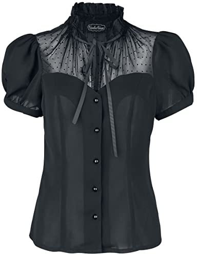 Voodoo Vixen Acid Doll Coalette Blouse Frauen Bluse schwarz XL von Voodoo Vixen